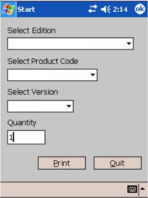 Print Form File with Pocket LabelGallery